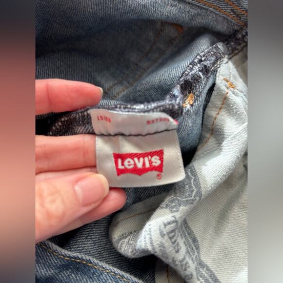 Levi's 501 Vintage 90's Button Fly Medium Wash Straight Leg Distressed 36X36 - Picture 11 of 11